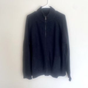 Navy Blue Banana Republic Men’s Zip Up Cardigan Size XL
